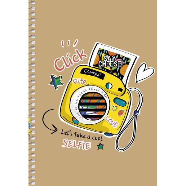 Блокнот пруж. А5 96арк. кліт. карт. "Student" крафт, №A5-SC-096-6115K/Школярик/(3)(54)