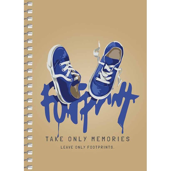 Блокнот пруж. А6 80арк. б/лін. крафт-картон "Student" №A6-SC-080-6119/Школярик/(4)(144)