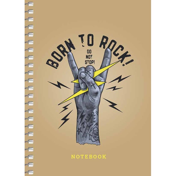 Блокнот пруж. А6 80арк. б/лін. крафт-картон "Student" №A6-SC-080-6119/Школярик/(4)(144)