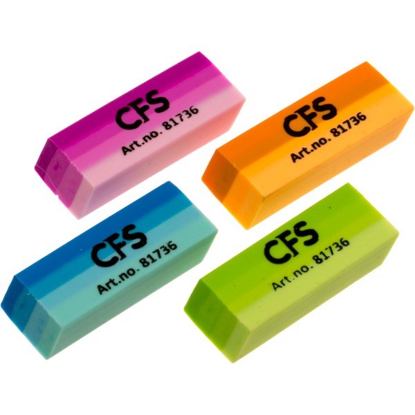 Гумка "CoolForSchool" Gradient 40x15x8мм,асорті №CF81736(1)(45)(360)