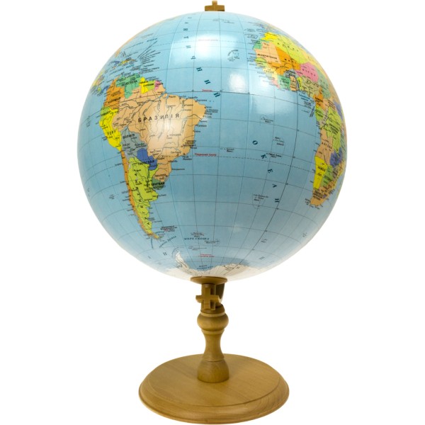 Глобус 320мм політ., укр. 1:5000000,в кор-ці №0829