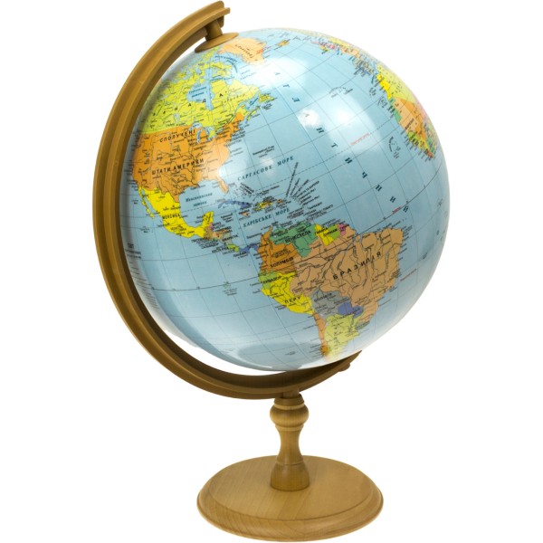 Глобус 320мм політ., укр. 1:5000000,в кор-ці №0829