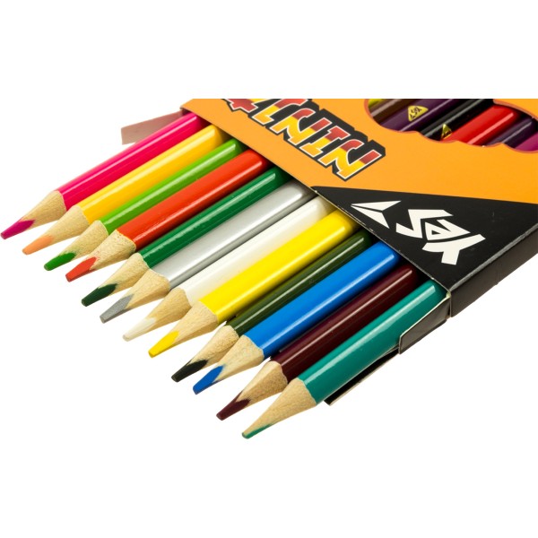 Олівці кольор. 24 кольор./12шт "Yes" №290707 Ninja(12)(240)