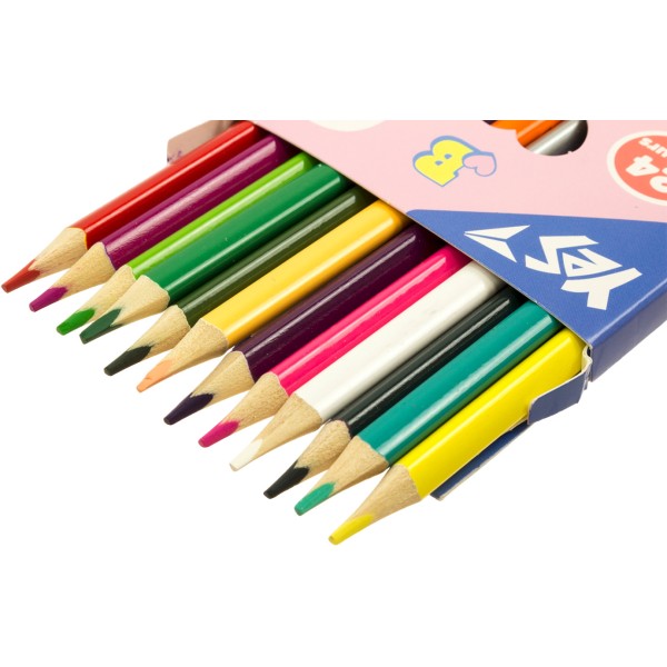 Олівці кольор. 24 кольор./12шт "Yes" №290713 Line Friends(12)(240)