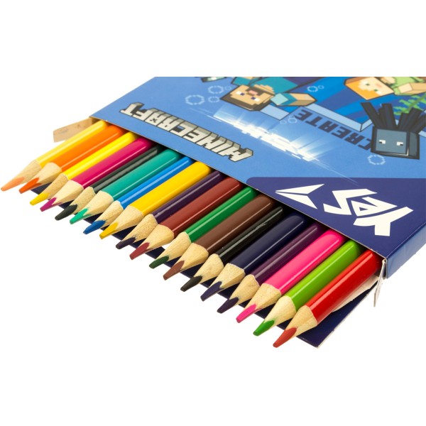 Олівці кольор. 18 кольор. "Yes" №290715 Minecraft(8)(160)