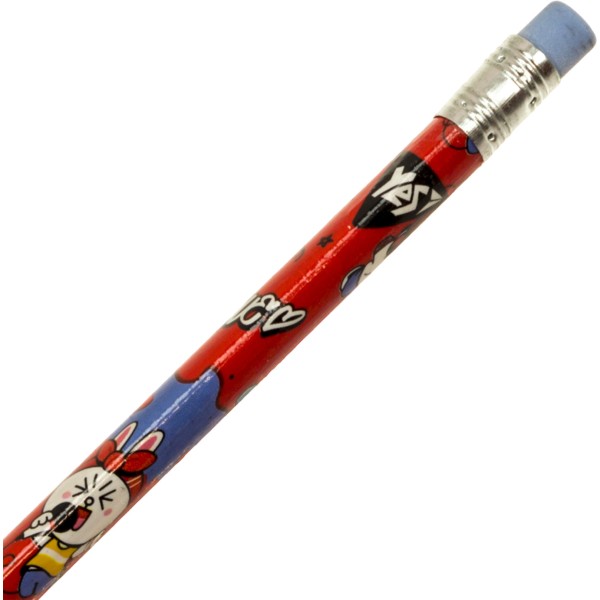 Олівець гр. "Yes" №280626 Line Friends HB трикутн. з гумкою,в пласт. тубі(36)(540)