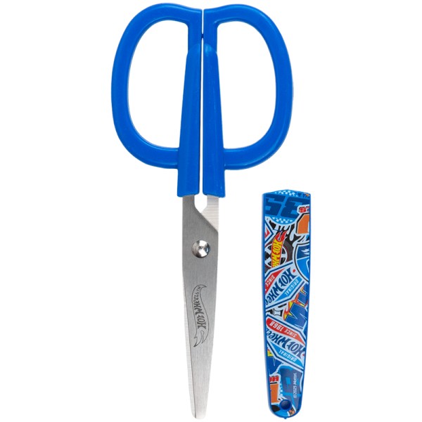 Ножиці дит. "Kite" №HW23-124 Hot Wheels 13см в футлярі(24)