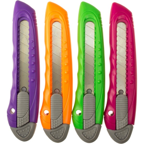 Ніж канц. "Axent" 18мм №6402 мех. фіксатор(24)