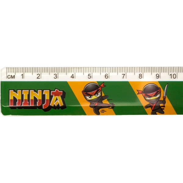 Лінійка пласт. 15см "Yes" Ninja №370646(100)