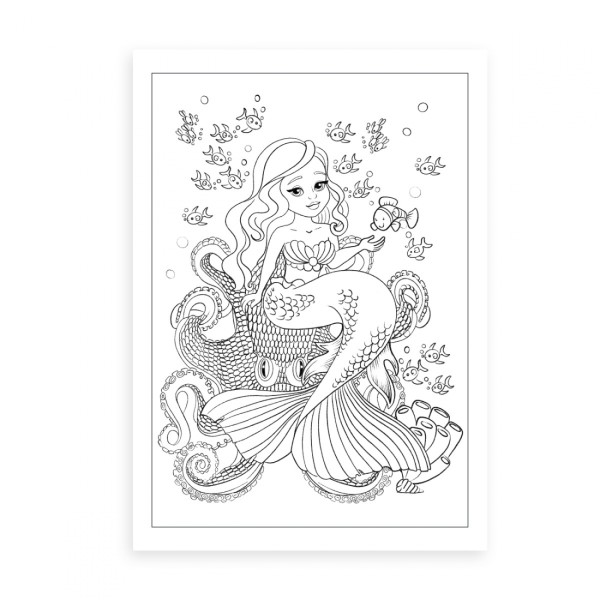 Розмальовка А4 "Русалонька" 12стор. №742930/1В/(100)