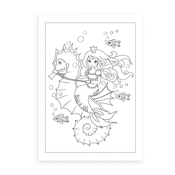 Розмальовка А4 "Русалонька" 12стор. №742930/1В/(100)
