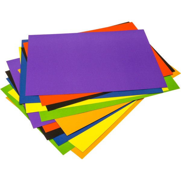 Картон кольор. А4 14арк. (7кольор.) поліетилен/Тетрада/(10)