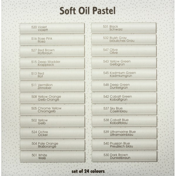 Крейда-пастель олійна проф."Mungyo" №MOP-24 24кольор.(12)