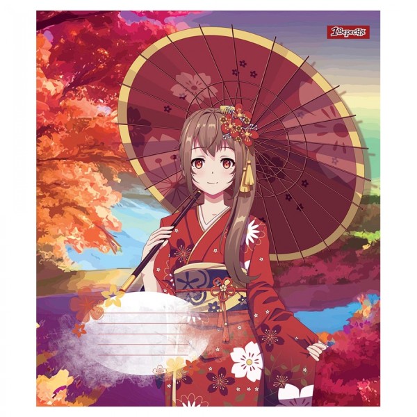 Зошит 12арк. лін. 1В Sakura girls №766536(25)(500)