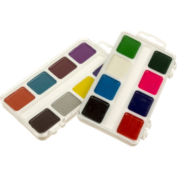 Акварель 16 кольор. "Акварелька-карамелька" пласт/уп/Тетрада/(30)