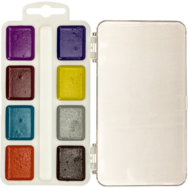 Акварель 16 кольор. "Акварелька-карамелька" пласт/уп/Тетрада/(30)