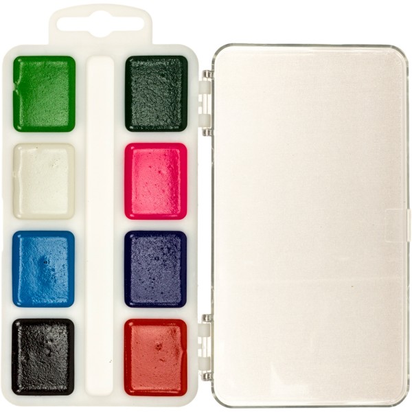 Акварель 16 кольор. "Акварелька-карамелька" пласт/уп/Тетрада/(30)