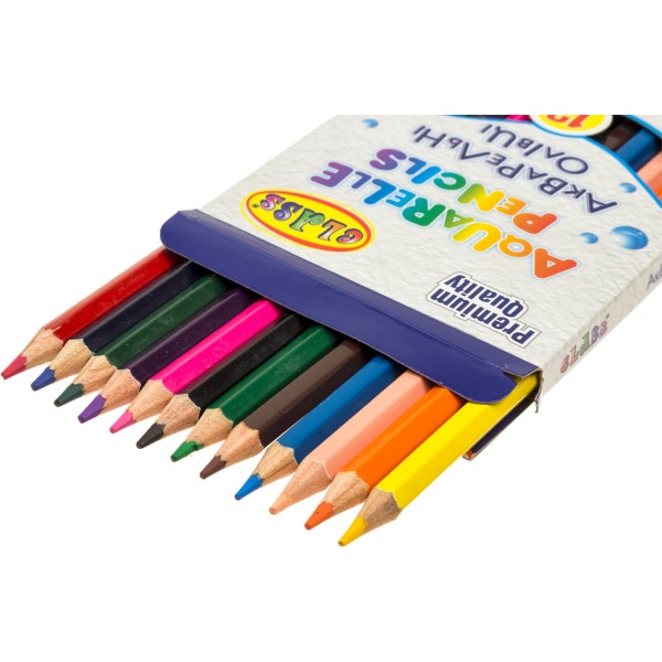 Олівці кольор. аквар. 12 кольор. "Class" №1412C Aquarelle (12)(240)