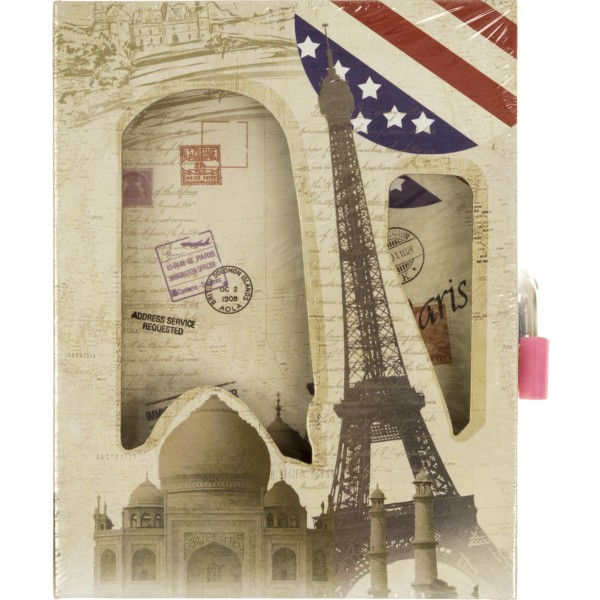 Блокнот на замку В6 64арк. "Ретро" в кор-ці №YH64K-B0298(60)(120)