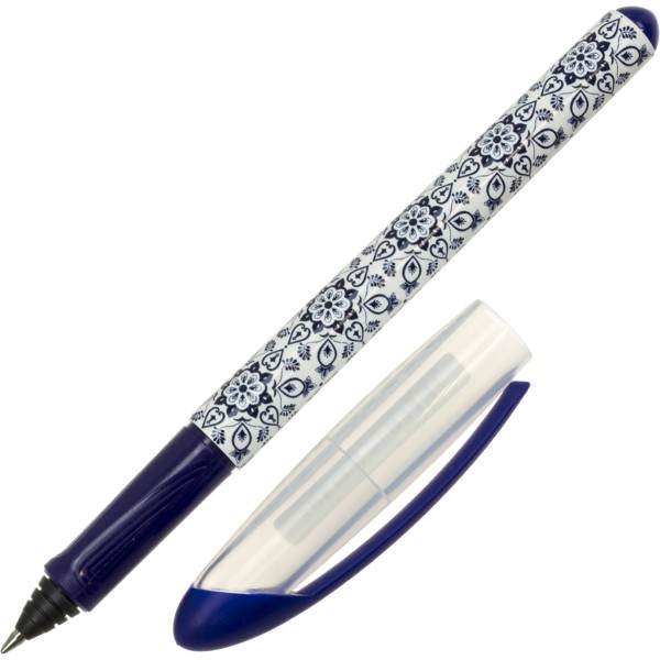 Ручка-роллер чорнильна "Schneider" №S187663 Pattern 0,7мм синя,з патроном,корпус синій(10)