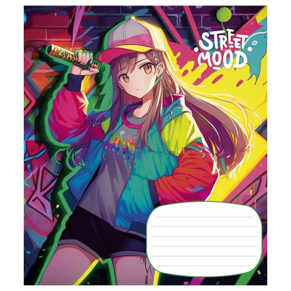 Зошит 24арк. лін. Школярик "Manga style (Манга)" ВД-лак №024-3272L(25)(200)