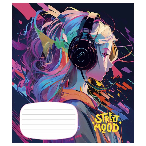 Зошит 24арк. лін. Школярик "Manga style (Манга)" ВД-лак №024-3272L(25)(200)