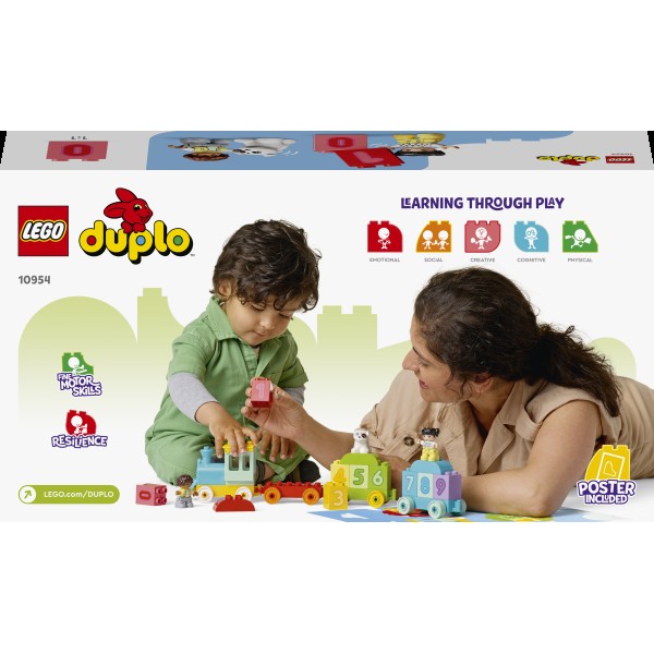 Конструктор "LEGO" DUPLO Потяг із цифрами - вчимося рахувати 1-2+ №10954(4)