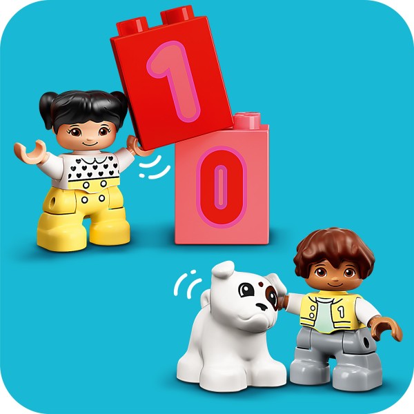 Конструктор "LEGO" DUPLO Потяг із цифрами - вчимося рахувати 1-2+ №10954(4)
