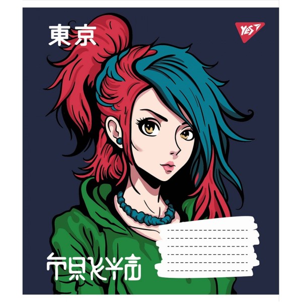 Зошит 18арк. кліт. YES Anime №766323(25)(400)