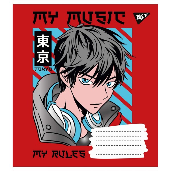 Зошит 18арк. кліт. YES Anime №766323(25)(400)