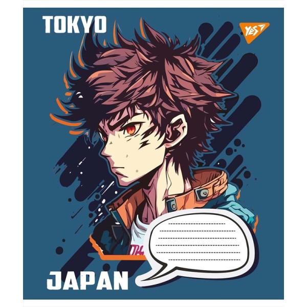 Зошит 12арк. кос.лін. YES Japan Tokyo №766306(25)(500)