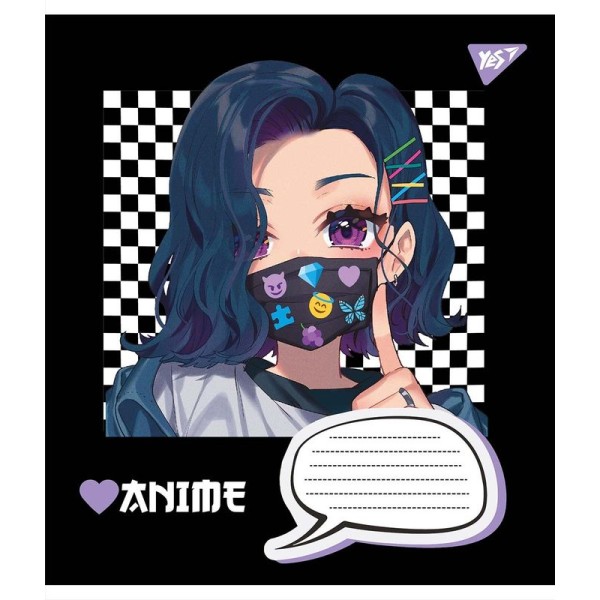 Зошит 12арк. кос.лін. YES Japan Tokyo №766306(25)(500)