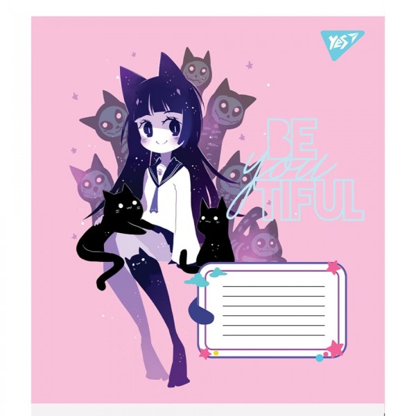 Зошит 12арк. лін. YES Be You Tiful №766541(25)(500)