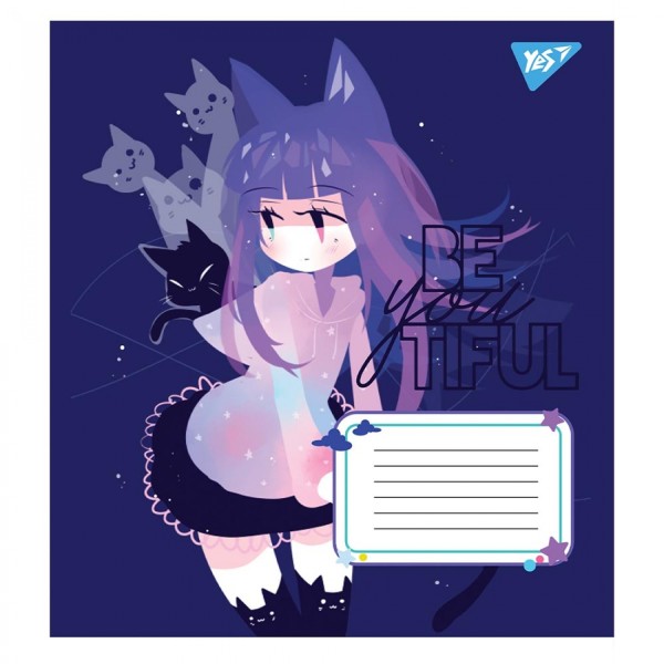 Зошит 12арк. лін. YES Be You Tiful №766541(25)(500)