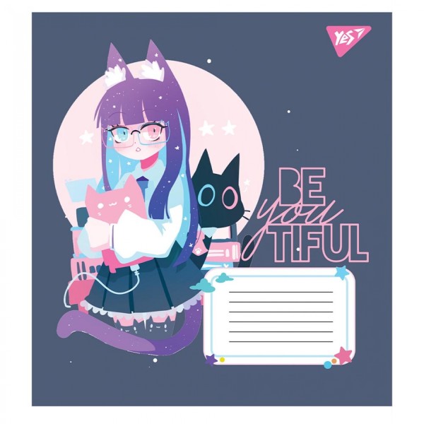 Зошит 12арк. лін. YES Be You Tiful №766541(25)(500)