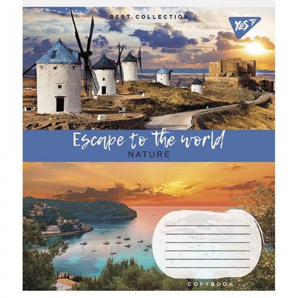 Зошит 96арк. лін. YES Escape to the world №766770(5)(120)