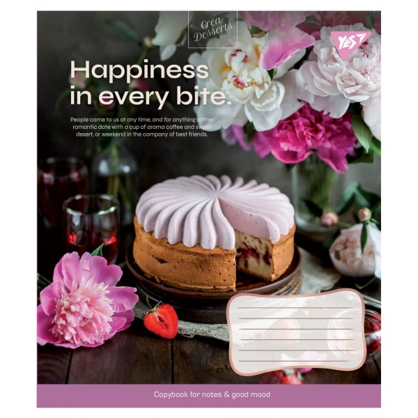 Зошит 96арк. лін. YES Desserts №766506(5)(120)