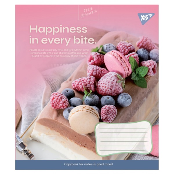 Зошит 96арк. лін. YES Desserts №766506(5)(120)
