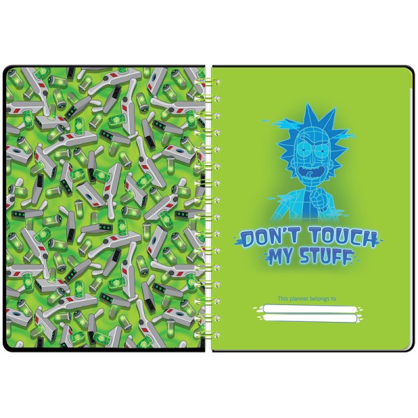 Щоденник-планер недат А5 "Kite" №RM23-438 Rick and Morty тв.обкл.