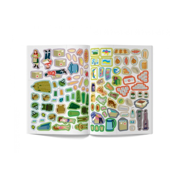 Книжка А4 "Патріотичні наліпки. Усе для перемоги" №4556/Кристал Бук/(30)