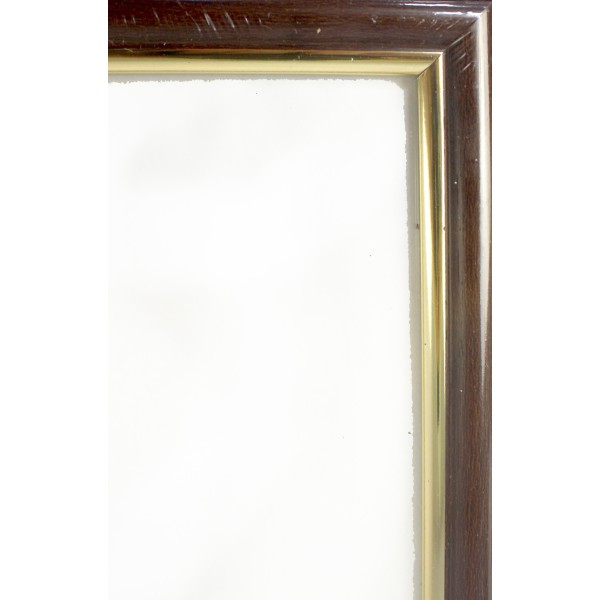 Фоторамка "LA" 21х30 №LA-001 темно коричнева,золота оторочка(20)