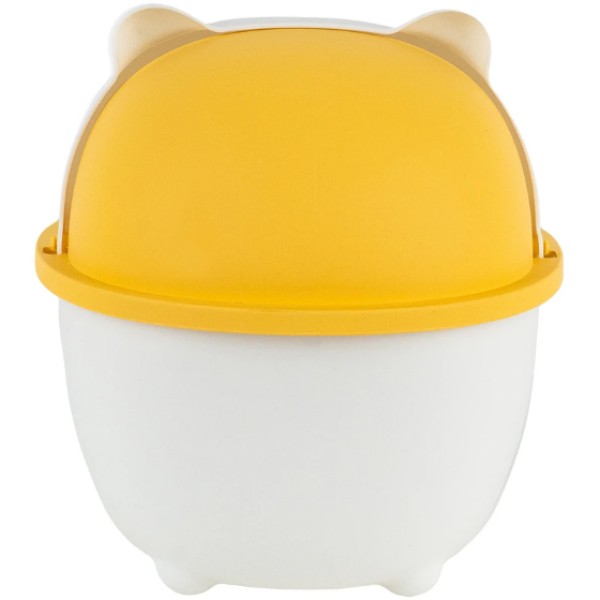 Контейнер для сміття "Kite" настільний,біло-помаранчевий №K24-009-8(10)