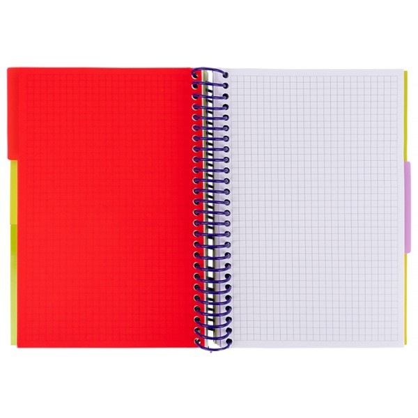 Блокнот А5 120арк. кліт. з розділювачами,салатовий №8405-11-A/Axent/(1)(20)