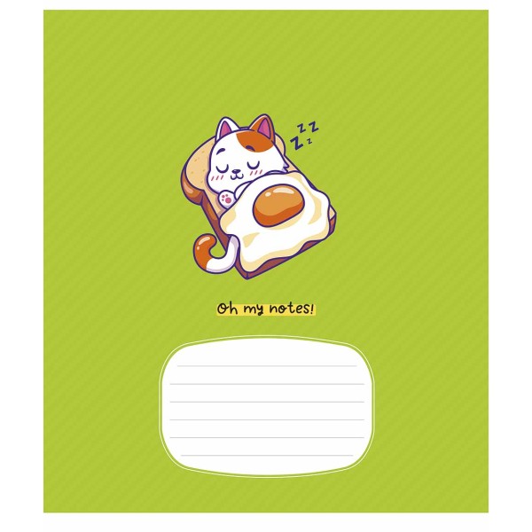 Зошит 18арк. кліт. Школярик "Oh My Notes" виб. УФ-лак №018-3425K(25)(250)