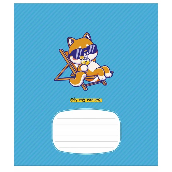 Зошит 18арк. кліт. Школярик "Oh My Notes" виб. УФ-лак №018-3425K(25)(250)