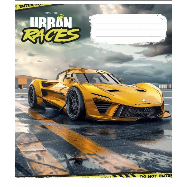 Зошит 48арк. кліт. Школярик "Time the urban races" ВД-лак №048-3439K(10)(100)