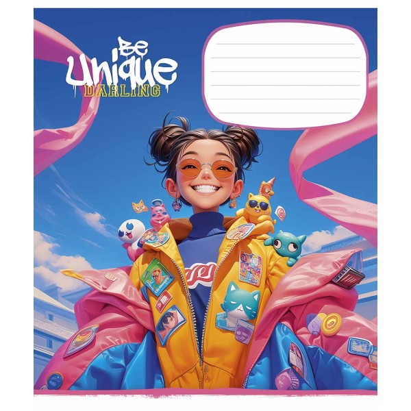 Зошит 18арк. кліт. Школярик "Be unique" виб. УФ-лак №018-3455K(25)(250)