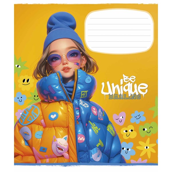 Зошит 18арк. лін. Школярик "Be unique" виб. УФ-лак №018-3455L(25)(250)