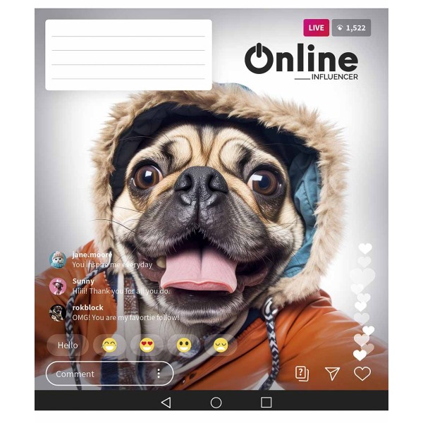 Зошит 36арк. лін. Школярик "Online" ВД-лак №036-3420L(20)(120)