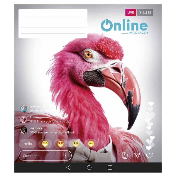 Зошит 36арк. лін. Школярик "Online" ВД-лак №036-3420L(20)(120)